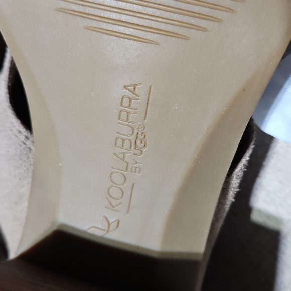 Koolaburra by UGG Ortholite Chic Suede Open-Toe Sandals - Picture 6 of 8